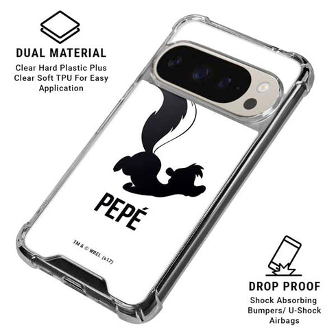 Looney Tunes Pepe Le Pew Identity Pixel 9/9 Pro Clear Case